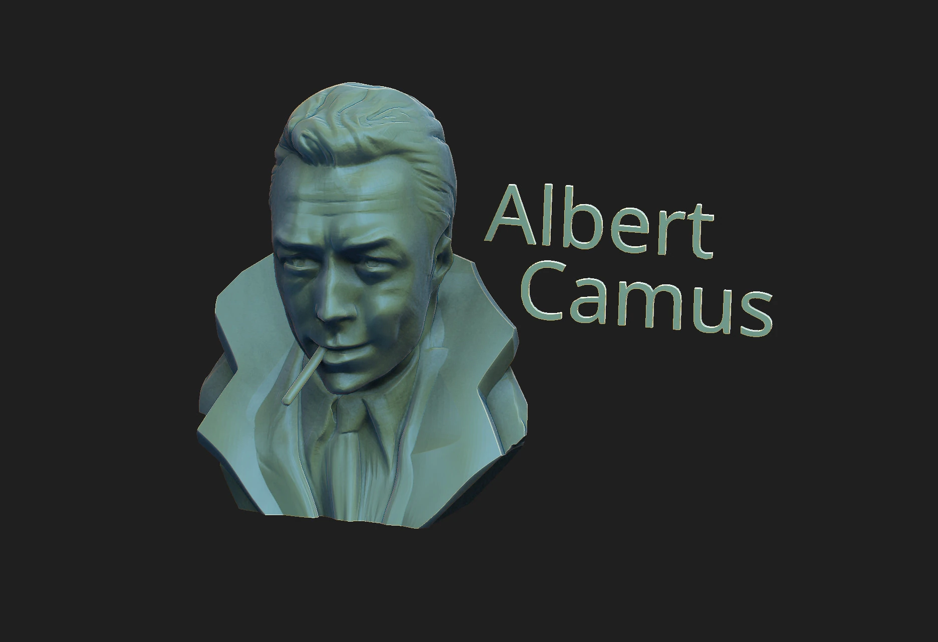 Alain Delon 3D Print Model .c4d .max .obj .3ds .fbx .stl .blend 