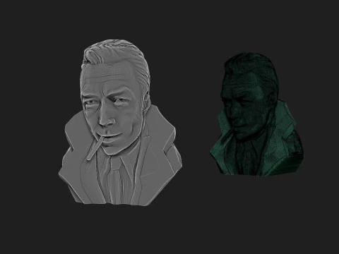 Alain Delon 3D Print Model