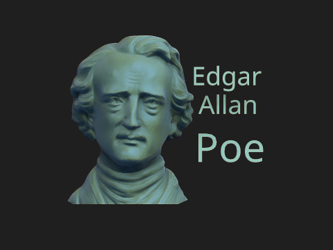 Edgar Allan Poe 3D Print Model