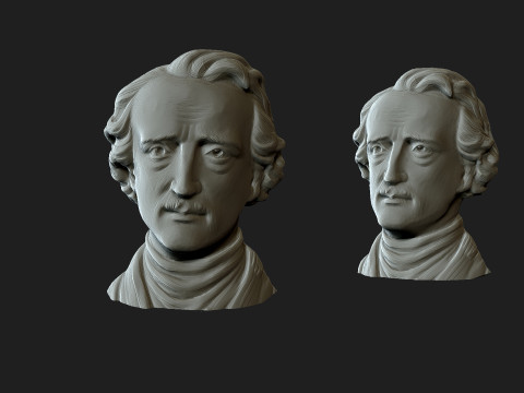 Edgar Allan Poe Modèles 3D en vedette