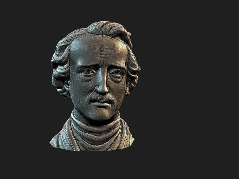 Edgar Allan Poe Modèles 3D en vedette