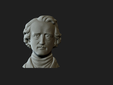 Edgar Allan Poe Modèles 3D en vedette
