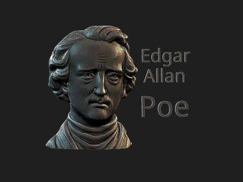 Edgar Allan Poe Modèles 3D en vedette