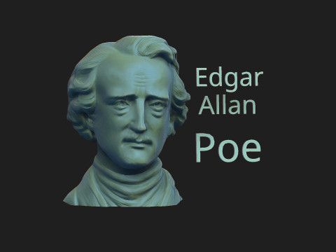Edgar Allan Poe Modèles 3D en vedette
