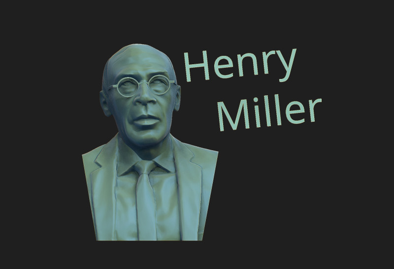 Henry Miller Modelo de impresión 3D .c4d .max .obj .3ds .fbx .stl .blend 