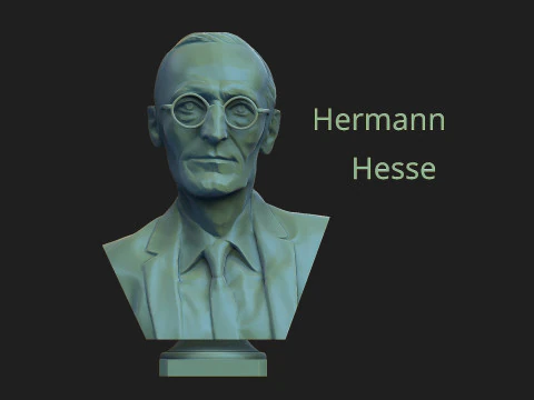 Hermann Hesse 3D Baskı Modeli