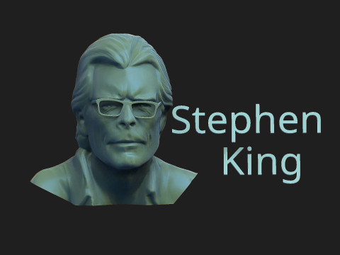 Stephen King 3D Print Model