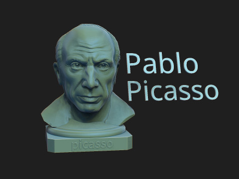 Pablo Picasso Modèles 3D en vedette