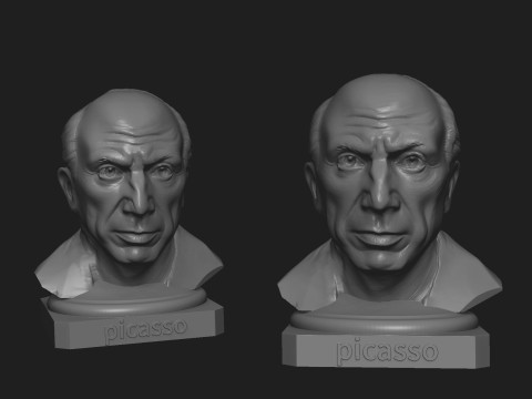 Pablo Picasso 3D 打印模型