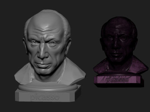 Pablo Picasso 3D 打印模型