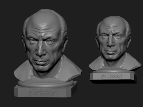 Pablo Picasso 3D 打印模型