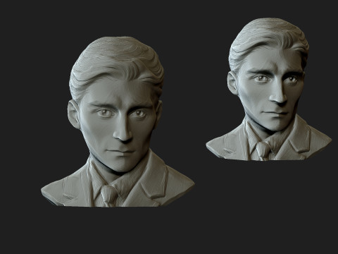 Franz Kafka Model Cetak 3D