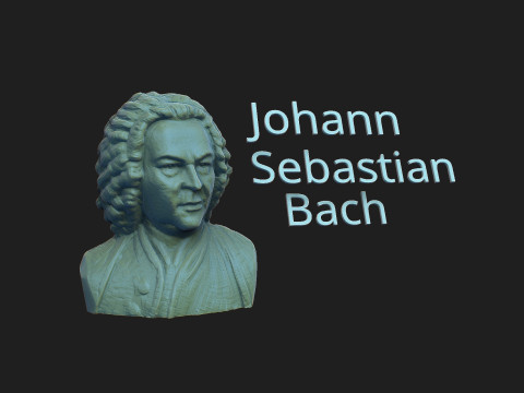 Johann Sebastian Bach 3D Print Model