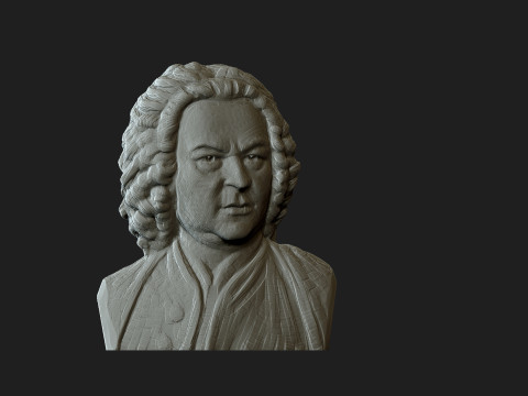 Johann Sebastian Bach 3D Print Model