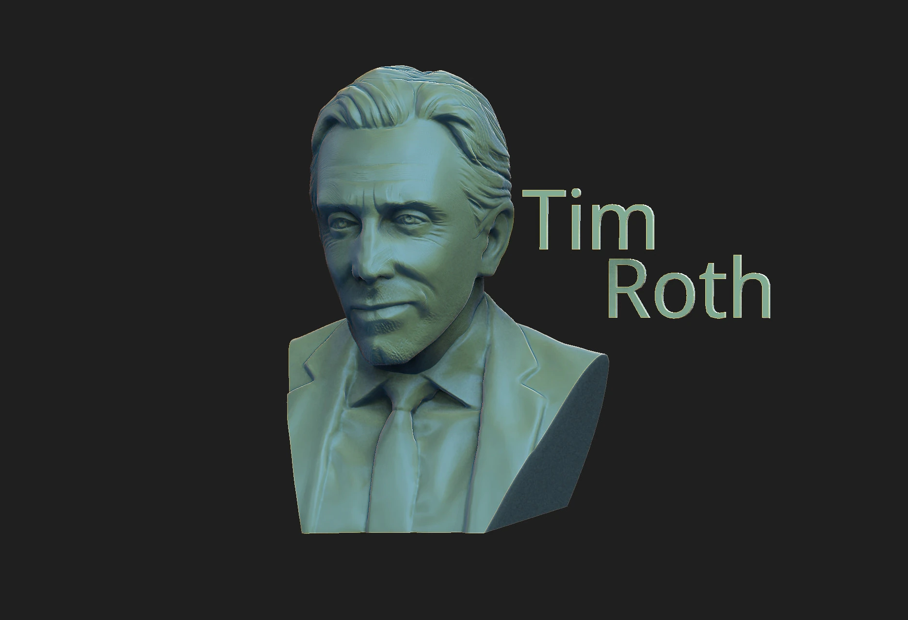 Tim Roth 3D Print Model .c4d .max .obj .3ds .fbx .stl .blend 
