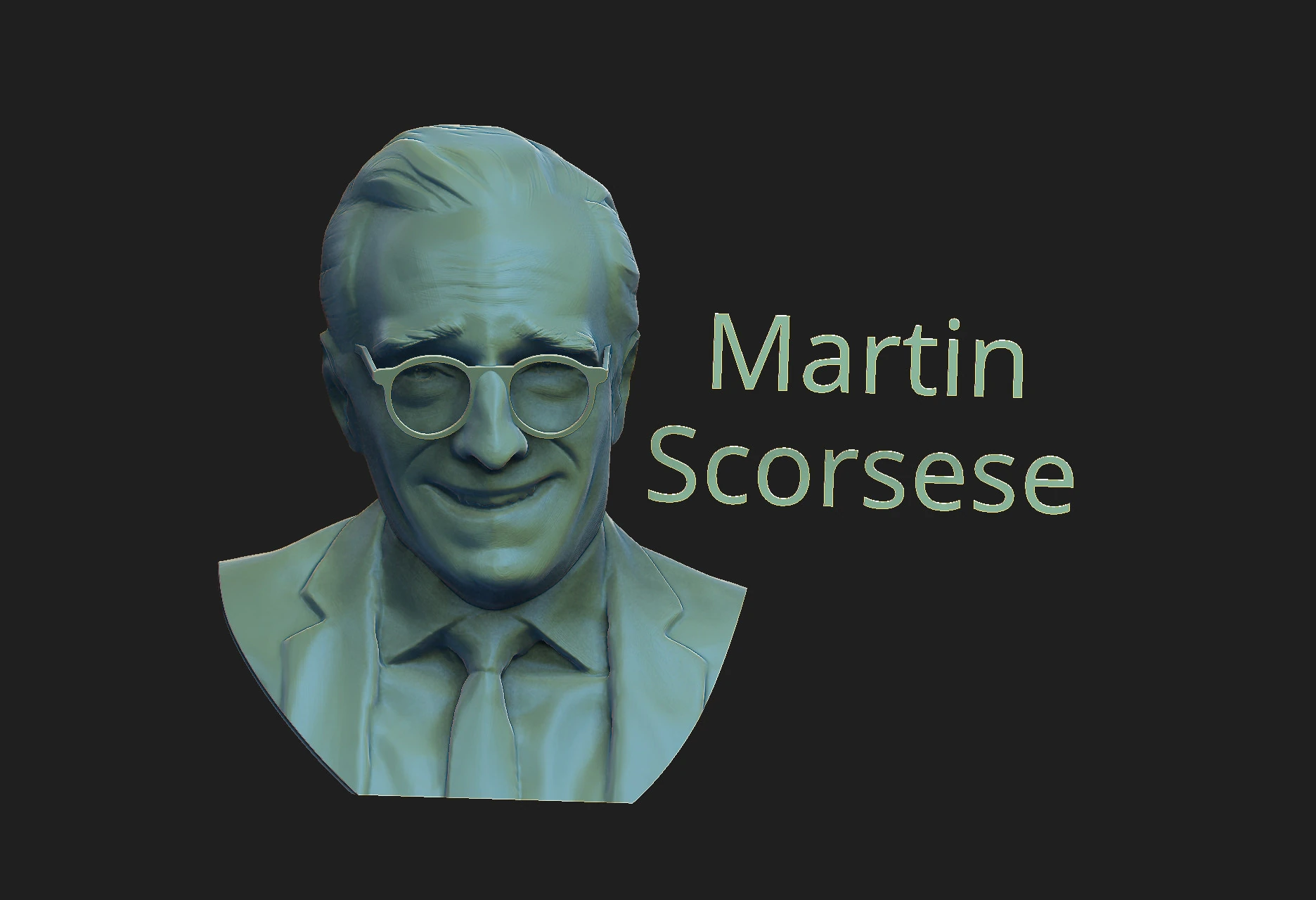 Martin Scorsese 3D Print Model .c4d .max .obj .3ds .fbx .stl .blend 