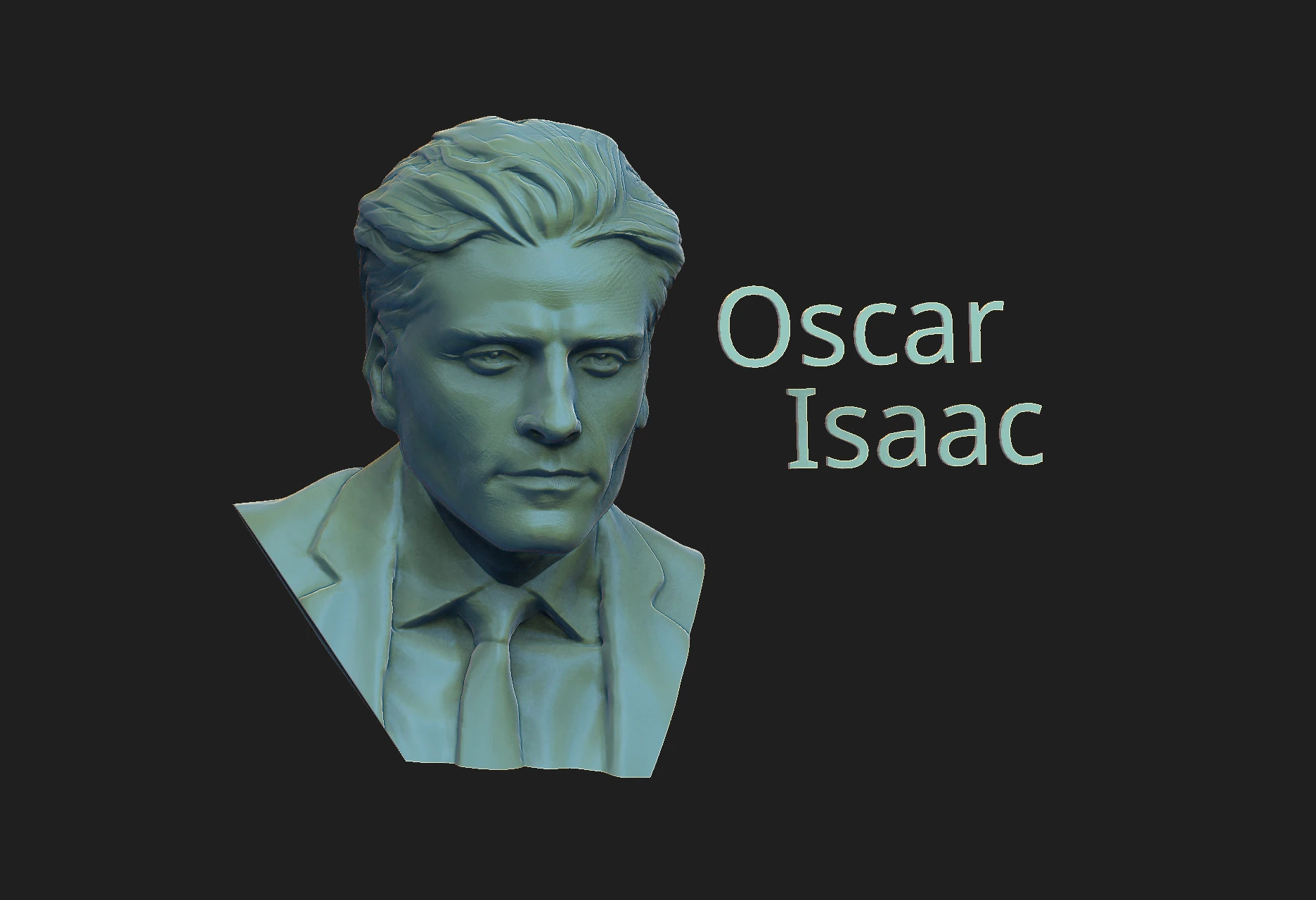 Oscar Isaac 3D Print Model .c4d .max .obj .3ds .fbx .stl .blend 