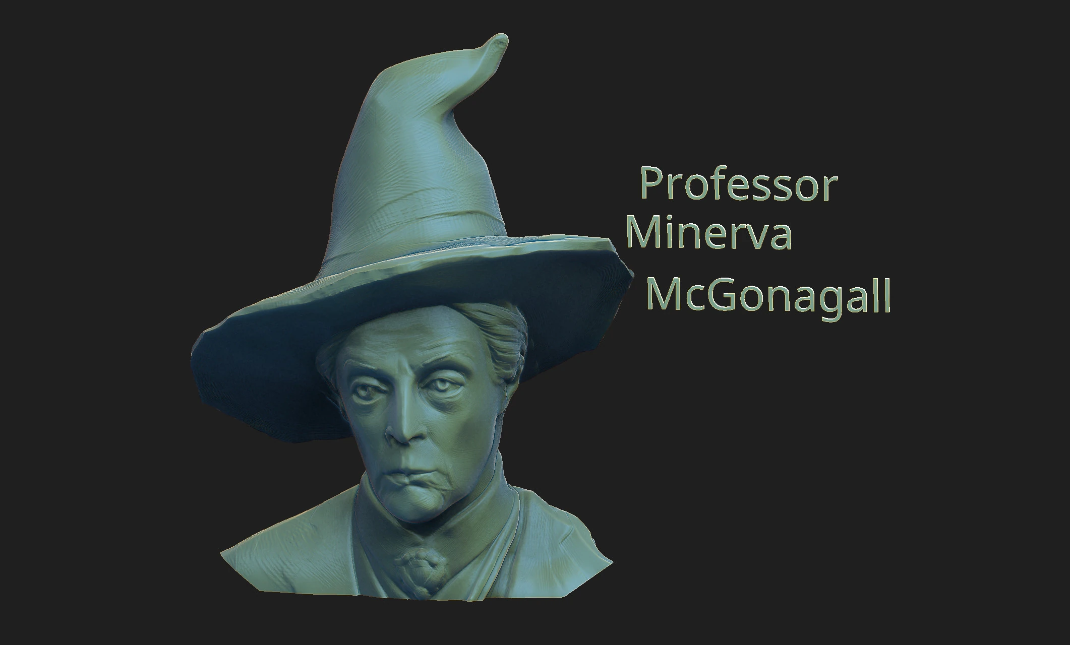 Professor Minerva McGonagall 3D Print Model .c4d .max .obj .3ds .fbx .stl .blend 