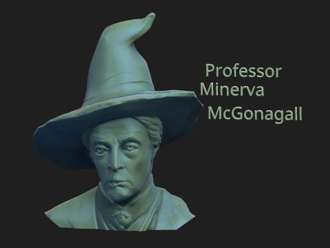 Profesora Minerva McGonagall Modelo de impresión 3D