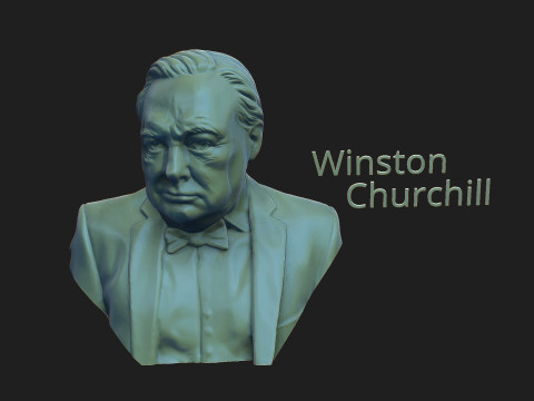 Winston Churchill Modèles 3D en vedette