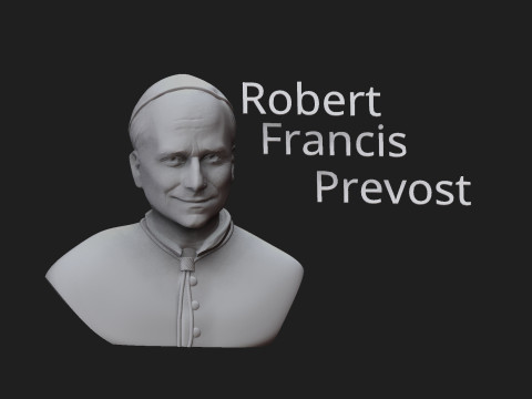 Robert Francis Prevost 3D-printmodel