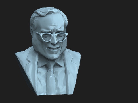 Isaac Asimov 3D Baskı Modeli