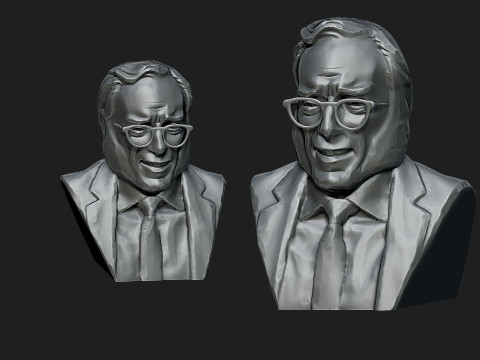 Isaac Asimov 3D Print Model