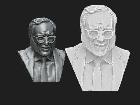 Isaac Asimov 3D Print Model