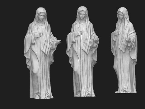 Saint mary sculpture 3D printmodel