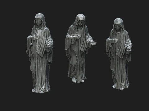 Saint mary sculpture 3D Print Model