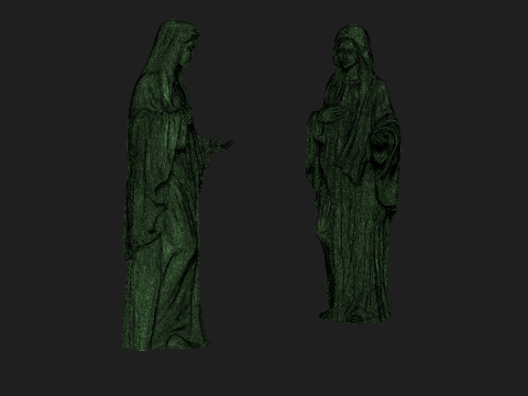Saint mary sculpture 3D printmodel