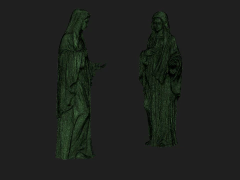 Saint mary sculpture 3D Print Model