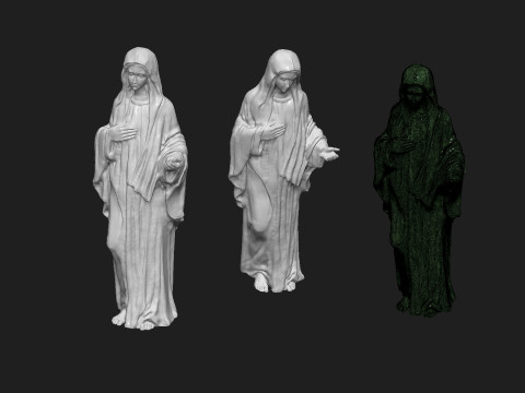 Saint mary sculpture 3D printmodel