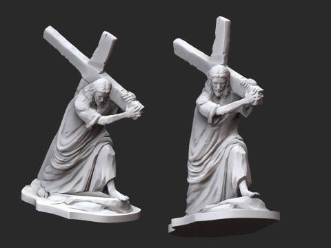 Christ Carrying the Cross Modelo de impresión 3D