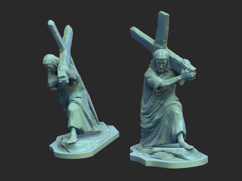 Christ Carrying the Cross Modelo de impresión 3D