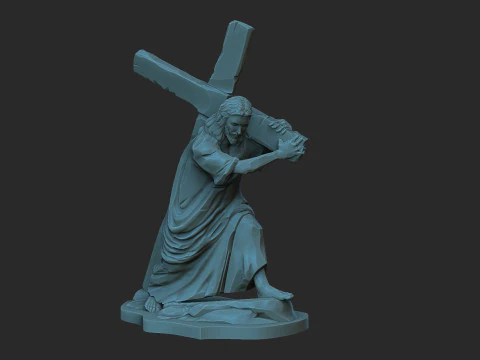 Christ Carrying the Cross 3D Print Model