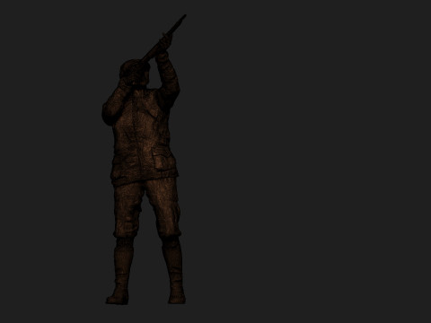 Hunter 3D Print Model