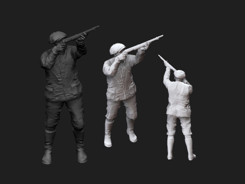 Hunter 3D Print Model