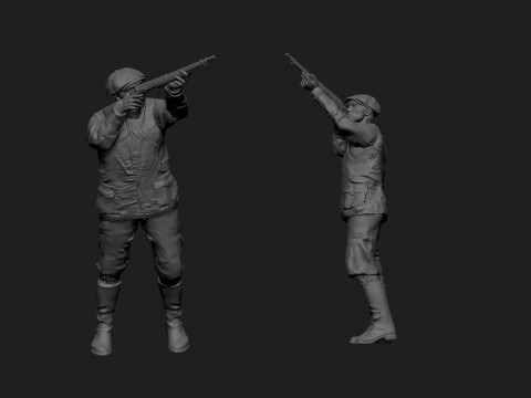 Hunter 3D Print Model