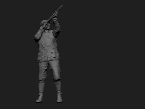 Hunter 3D Print Model
