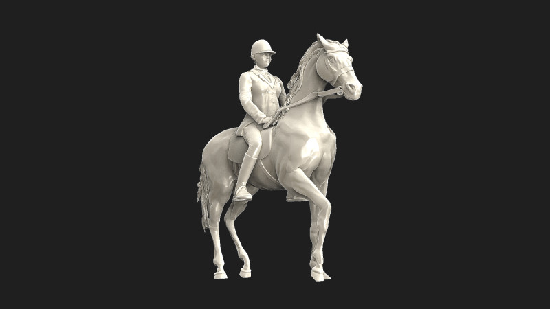 Horsegirl Model Cetak 3D .c4d .max .obj .3ds .fbx .stl .blend 