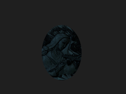 Saint rita medalion Modello di stampa 3D