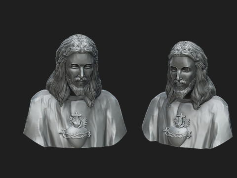 Jesus with a Sacred Heart 3D Принт Модель
