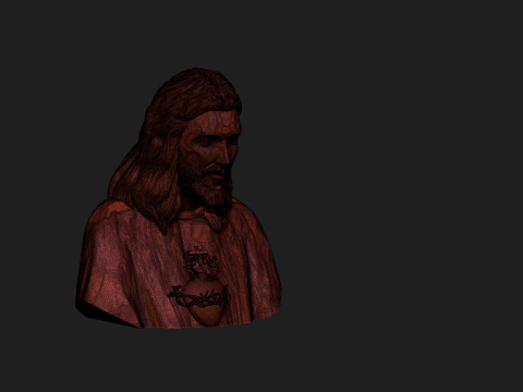 Jesus with a Sacred Heart 3D Принт Модель