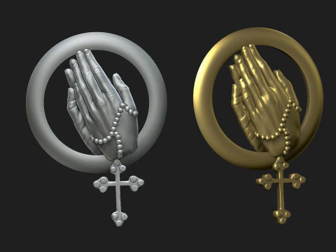 기도하는 손 2 3D 프린트 모델