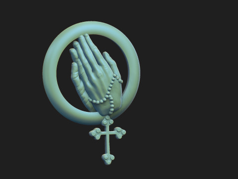 Praing hands 2 3Dプリントモデル