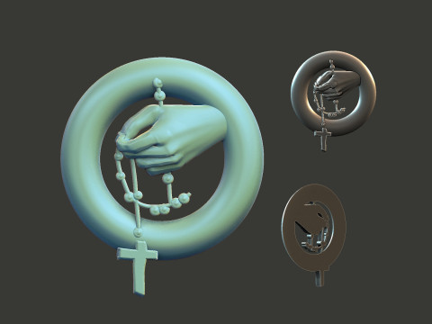 Praing hands Model do druku 3D