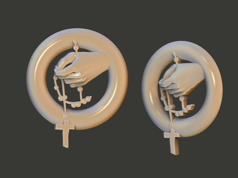 Praing hands Model do druku 3D