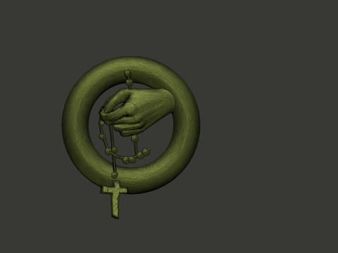 Praing hands Model do druku 3D