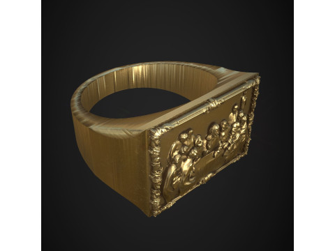 Last supper ring 3D 프린트 모델